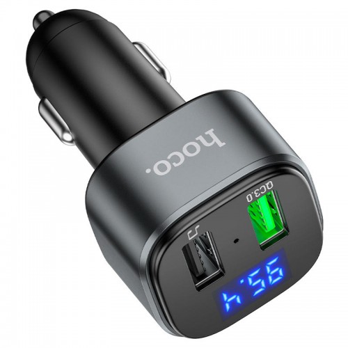 АЗУ FM модулятор HOCO E67 QC3.0 Black