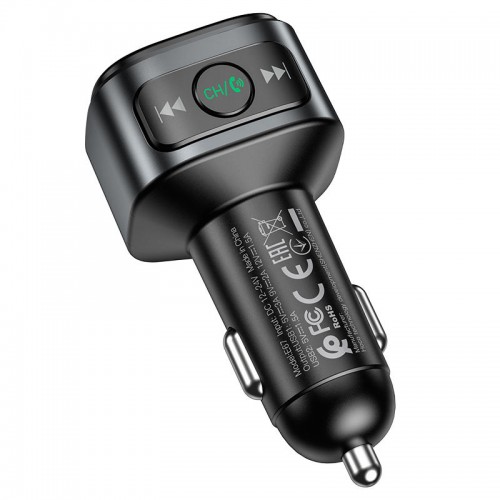 АЗУ FM модулятор HOCO E67 QC3.0 Black