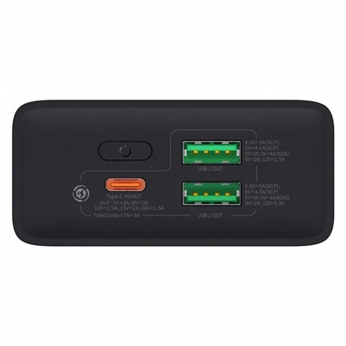 Power Bank Baseus Adaman2 Digital Display 30W VOOС OS 20000 mAh (PPAD050101) Black