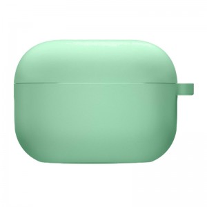 Силіконовий футляр з мікрофіброю для навушників Airpods Pro 2 / Pro Spearmint