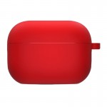Силіконовий футляр з мікрофіброю для навушників Airpods Pro 2 / Pro Red