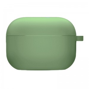 Силіконовий футляр з мікрофіброю для навушників Airpods Pro 2 / Pro Mint