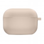 Силиконовый футляр с микрофиброй для наушников Airpods Pro 2 / Pro Pink Sand