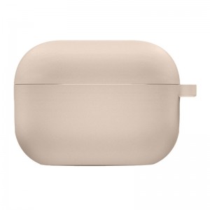 Силиконовый футляр с микрофиброй для наушников Airpods Pro 2 / Pro Pink Sand