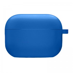Силиконовый футляр с микрофиброй для наушников Airpods Pro 2 / Pro Royal blue