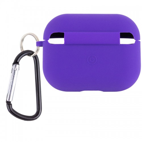 Силіконовий футляр з мікрофіброю для навушників Airpods Pro 2 / Pro Ultra Violet