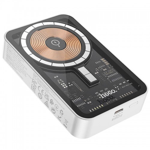 Power Bank Hoco Q10A Transparent PD20W с БЗУ 10000 mAh White
