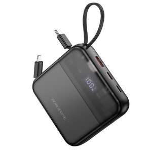 Power Bank BOROFONE BJ64 Distinct 22.5W+PD20W with cable 10000 mAh Black