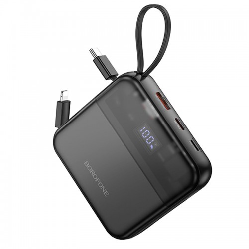 Power Bank BOROFONE BJ64 Distinct 22.5W+PD20W with cable 10000 mAh Black