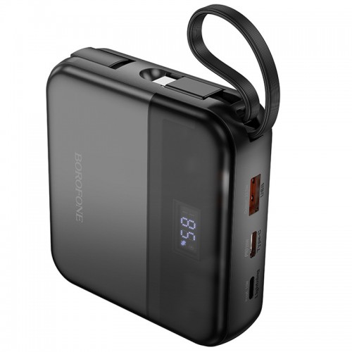 Power Bank BOROFONE BJ64 Distinct 22.5W+PD20W with cable 10000 mAh Black