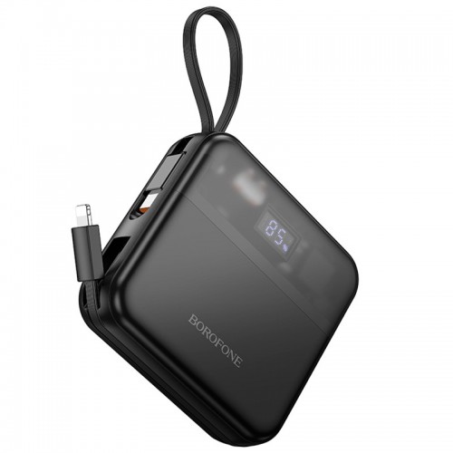 Power Bank BOROFONE BJ64 Distinct 22.5W+PD20W with cable 10000 mAh Black