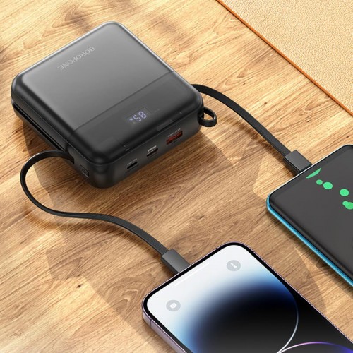 Power Bank BOROFONE BJ64A Distinct 22.5W+PD20W with cable 20000 mAh Black