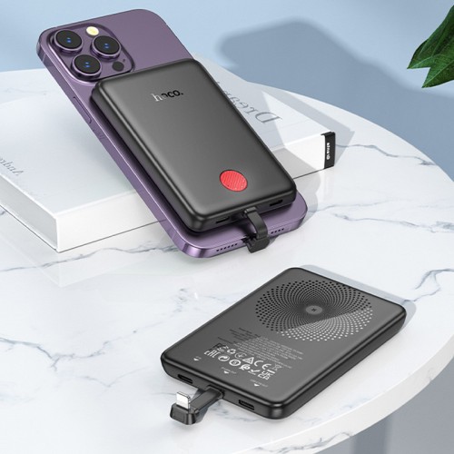 Power Bank Hoco J133 Triumph PD20W + Lightning 5000 mAh Black