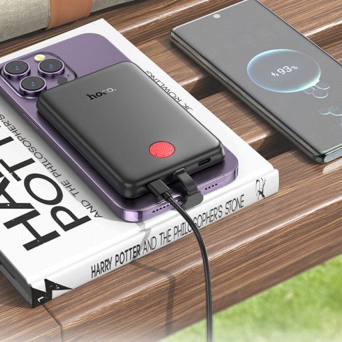 Power Bank Hoco J133 Triumph PD20W + Lightning 5000 mAh Black