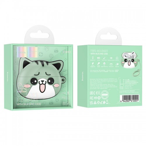 Беспроводные TWS наушники Hoco EW48 (Mint Cat)