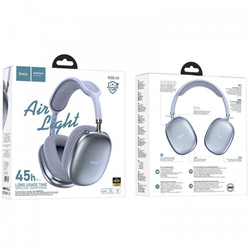 Накладные беспроводные наушники Hoco W35 Air Triumph (Blue)