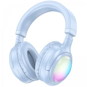 Накладні бездротові навушники Hoco W48 Focus (Blue)