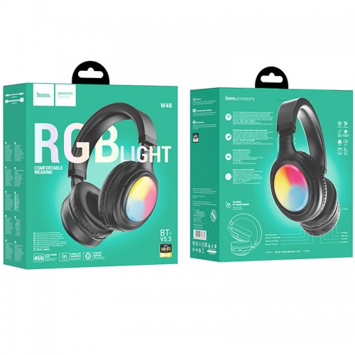 Накладні бездротові навушники Hoco W48 Focus (Black)