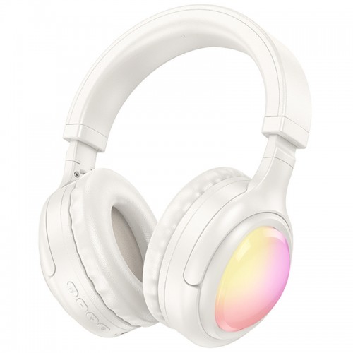 Накладні бездротові навушники Hoco W48 Focus (Milky White)