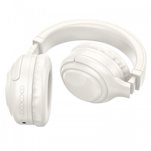 Накладні бездротові навушники Hoco W48 Focus (Milky White)