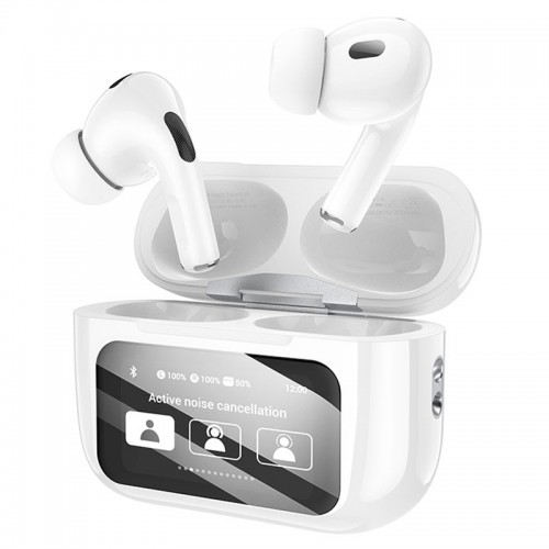 Бездротові TWS навушники Hoco EW72 Soar ANC (з дисплеєм) (White)