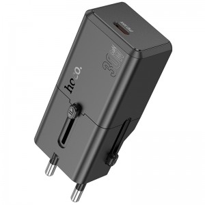 Сетевое зарядное устройство Hoco AC25 Mini PD30W (1USB-C) universal travel charger (Black)