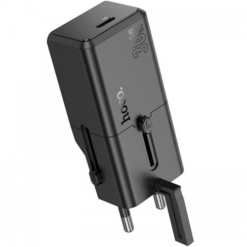 Мережевий зарядний пристрій Hoco AC25 Mini PD30W (1USB-C) universal travel charger (Black)
