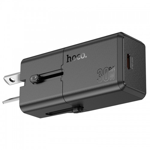 Мережевий зарядний пристрій Hoco AC25 Mini PD30W (1USB-C) universal travel charger (Black)