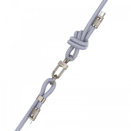Дата кабель-шнурок Hoco GH7 Elegant Type-C to Lightning (1.8m) (Denim Blue)