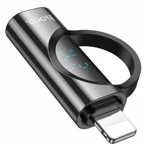 Переходник Hoco UA32B Lightning male to Type-C female display adapter (Black)