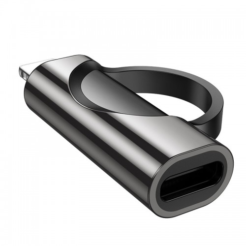 Переходник Hoco UA32B Lightning male to Type-C female display adapter (Black)