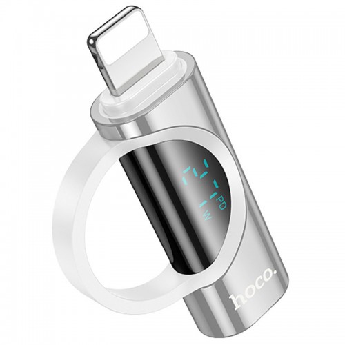 Переходник Hoco UA32B Lightning male to Type-C female display adapter (Silver)