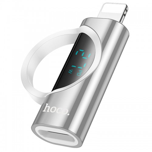 Переходник Hoco UA32B Lightning male to Type-C female display adapter (Silver)