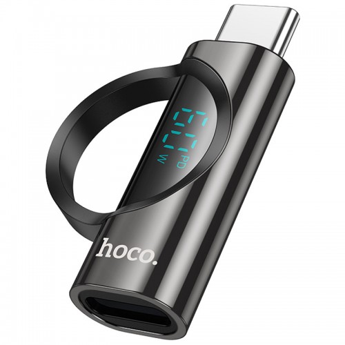 Переходник Hoco UA32A Type-C male to Lightning female display adapter (Black)