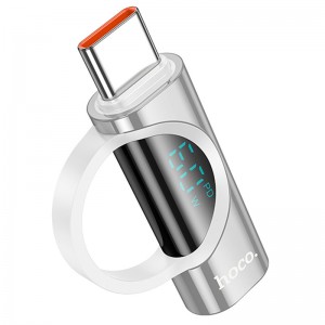 Переходник Hoco UA32A Type-C male to Lightning female display adapter (Silver)