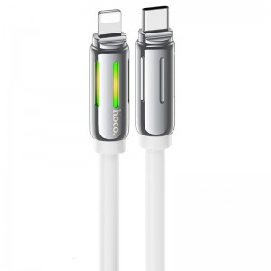 Дата кабель Hoco U136 Prize Type-C to Lightning 27W (1.2m) (White)