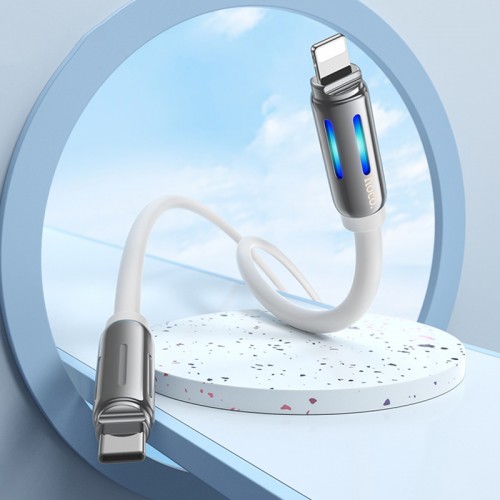 Дата кабель Hoco U136 Prize Type-C to Lightning 27W (1.2m) (White)