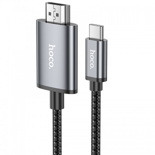 Переходник Hoco UA27 HD Type-C to HDTV (2m) (Metal grey)