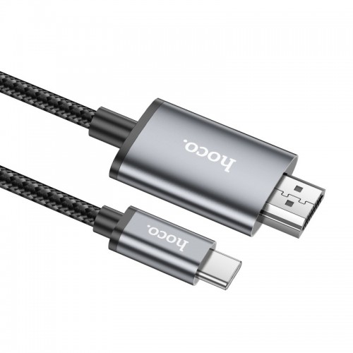 Переходник Hoco UA27 HD Type-C to HDTV (2m) (Metal grey)