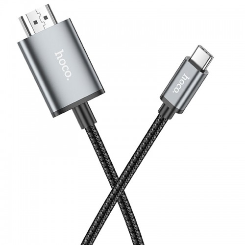 Переходник Hoco UA27 HD Type-C to HDTV (2m) (Metal grey)