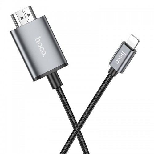 Переходник Hoco UA27 HD Lightning to HDTV (2m) (Metal grey)