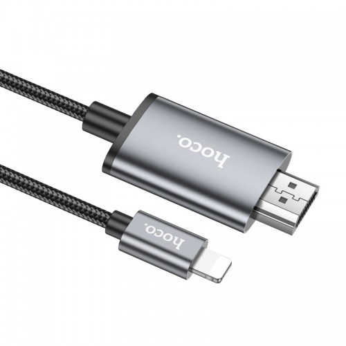 Переходник Hoco UA27 HD Lightning to HDTV (2m) (Metal grey)