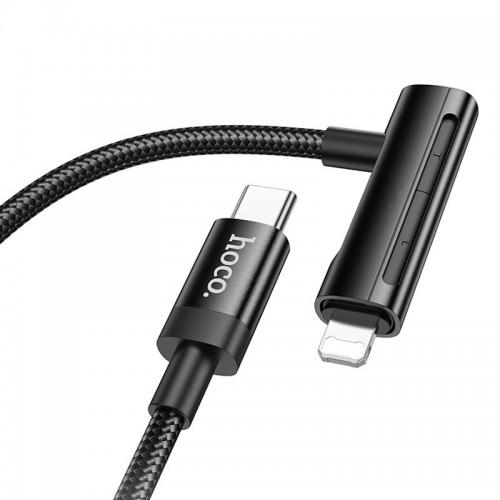 Дата кабель Hoco U135 Incredible 2in1 Type-C to Lightning/Type-C (1m) (Black)
