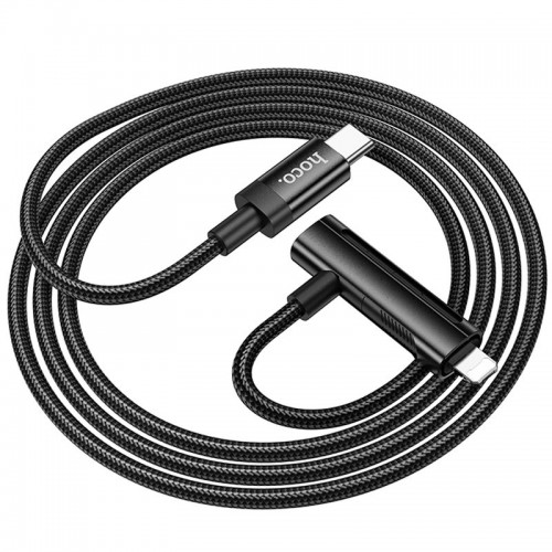 Дата кабель Hoco U135 Incredible 2in1 Type-C to Lightning/Type-C (1m) (Black)