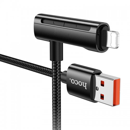 Дата кабель Hoco U135 Incredible 2in1 USB to Lightning/Type-C (1m) (Black)