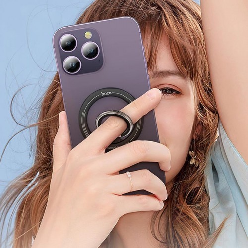 Магнитный держатель для телефона Hoco GH1 Gentle (Black)