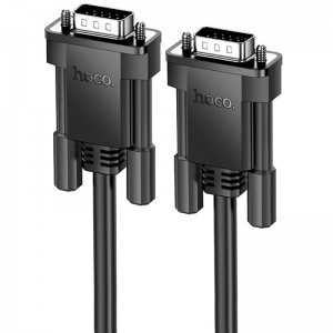 Дата кабель Hoco US11 VGA male to VGA male HD (1m) (Black)