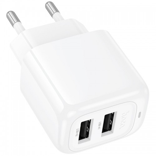 Сетевое зарядное устройство Hoco CS51A Surplus (2USB-A) (White)
