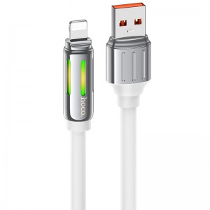 Дата кабель Hoco U136 Prize USB to Lightning 2.4A (1.2m) (White)