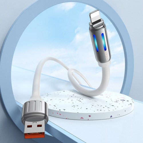 Дата кабель Hoco U136 Prize USB to Lightning 2.4A (1.2m) (White)
